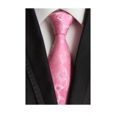 Stropdas tinten roze Paisley